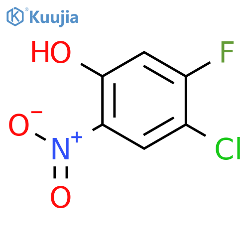 4-Chloro-5-fluoro-2-nitrophenol structure