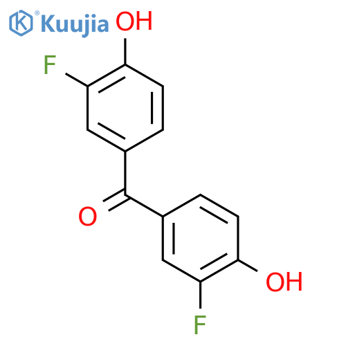 bis(3-fluoro-4-hydroxyphenyl)methanone structure
