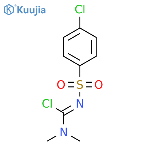 CARBAMIMIDIC CHLORIDE, N'-[(4-CHLOROPHENYL)SULFONYL]-N,N-DIMETHYL- structure
