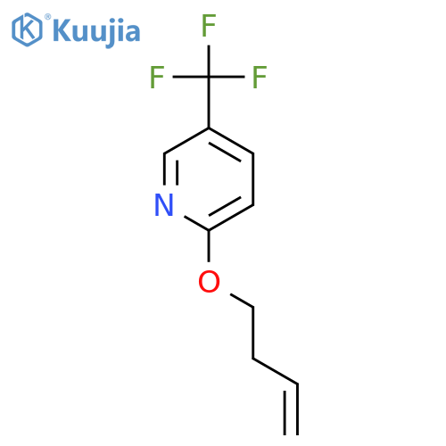 Pyridine, 2-(3-butenyloxy)-5-(trifluoromethyl)- structure