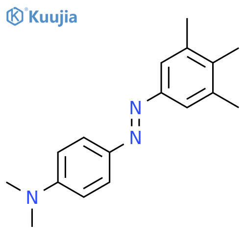 N,N-dimethyl-4-[(E)-(3,4,5-trimethylphenyl)diazenyl]aniline structure