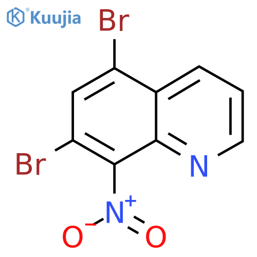 5,7-Dibromo-8-nitroquinoline structure
