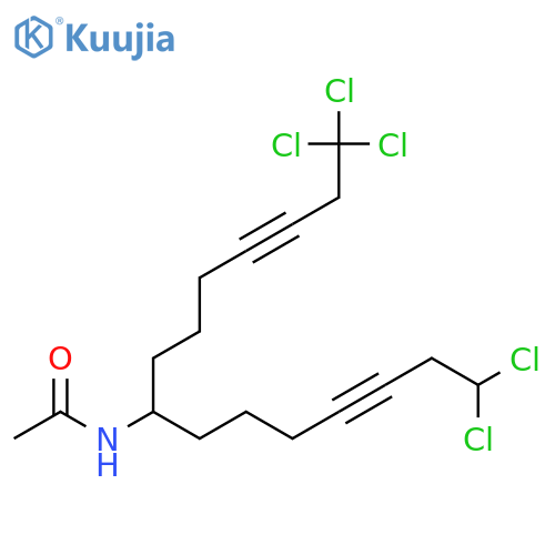 1,1,1,15,15,15-Hexachloro-3,12-pentadecadiyn-8-amine; (+)-form, Dechloro, N-Ac structure