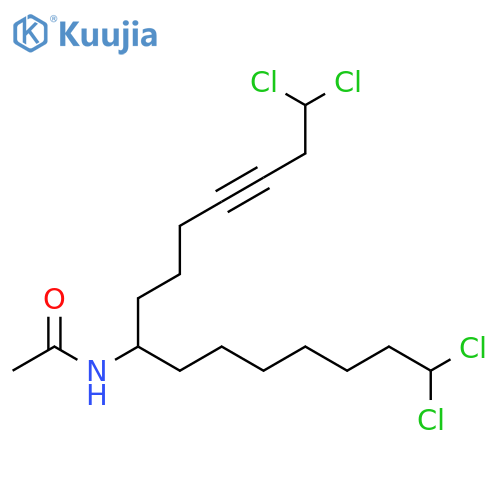 1,1,1,15,15,15-Hexachloro-3,12-pentadecadiyn-8-amine; (+)-form, 1,15-Didechloro, 3,3,4,4-tetrahydro, N-Ac structure