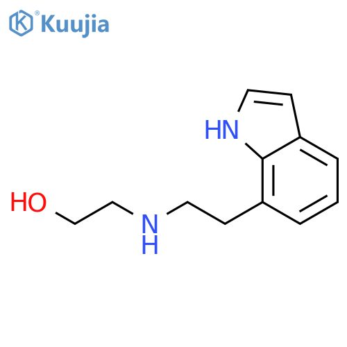 Ethanol, 2-[[2-(1H-indol-7-yl)ethyl]amino]- structure