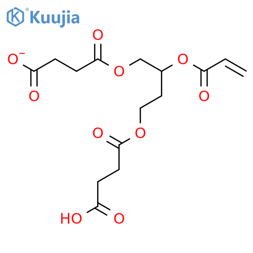 4-{2-(Acryloyloxy)-4-[(3-carboxypropanoyl)oxy]butoxy}-4-oxobutanoate structure