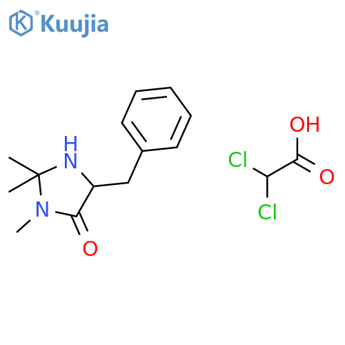 (5S)-(-)-2,2,3-TRIMETHYL-5-BENZYL-4-IMIDAZOLIDINONE DICHLOROACETIC ACID structure