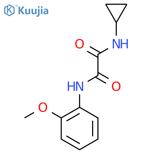 N-cyclopropyl-N'-(2-methoxyphenyl)ethanediamide structure