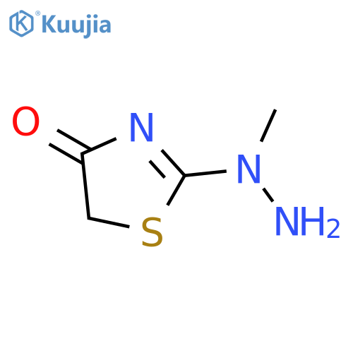 2-(1-methylhydrazinyl)-1,3-thiazol-4(5H)-one structure
