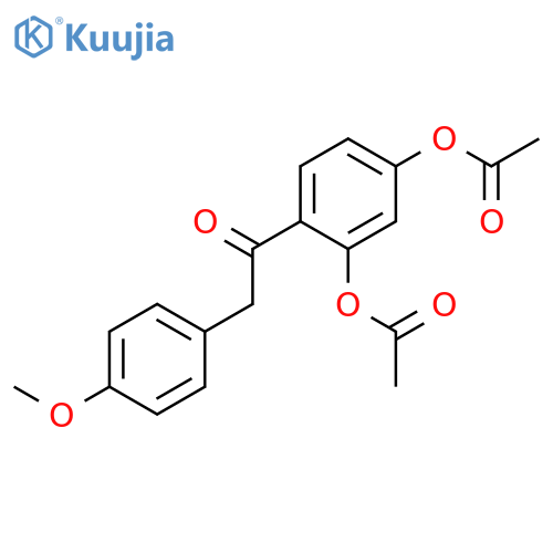Ethanone, 1-[2,4-bis(acetyloxy)phenyl]-2-(4-methoxyphenyl)- structure