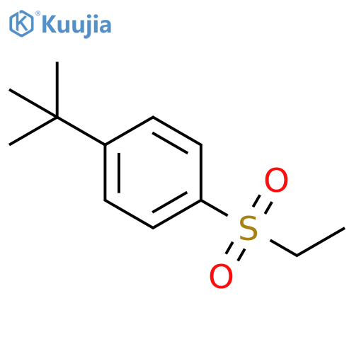 Benzene, 1-(1,1-dimethylethyl)-4-(ethylsulfonyl)- structure