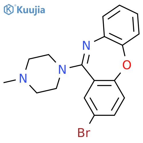 DIBENZ[B,F][1,4]OXAZEPINE, 2-BROMO-11-(4-METHYL-1-PIPERAZINYL)- structure