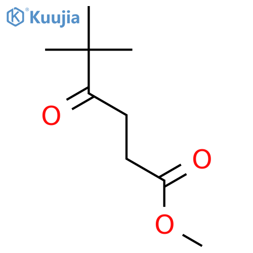 Hexanoic acid, 5,5-dimethyl-4-oxo-, methyl ester structure