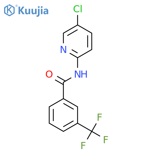 N-(5-chloropyridin-2-yl)-3-(trifluoromethyl)benzamide structure