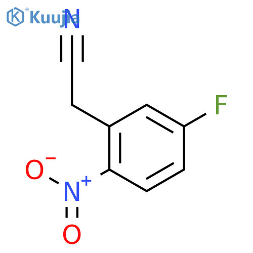 2-(5-fluoro-2-nitrophenyl)acetonitrile structure