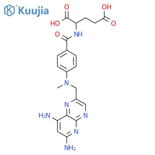 N-(4-{[(6,8-diaminopyrido[2,3-b]pyrazin-2-yl)methyl](methyl)amino}benzoyl)-L-glutamic acid structure