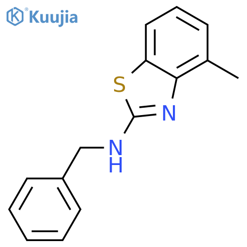 N-benzyl-4-methyl-1,3-benzothiazol-2-amine structure