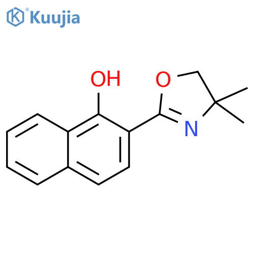 2-(4,5-Dihydro-4,4-dimethyl-2-oxazolyl)-1-naphthalenol structure