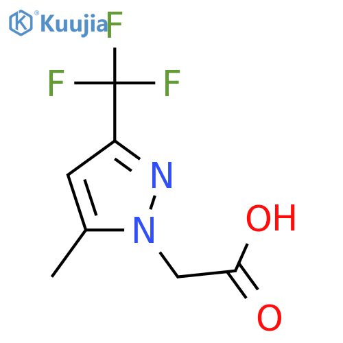 2-[5-methyl-3-(trifluoromethyl)-1H-pyrazol-1-yl]acetic acid structure