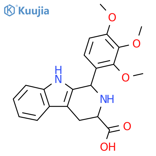 1-(2,3,4-Trimethoxyphenyl)-2,3,4,9-tetrahydro-1H-beta-carboline-3-carboxylic acid structure