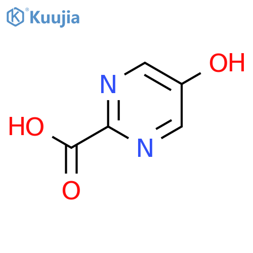 5-Hydroxy-2-pyrimidinecarboxylicacid structure