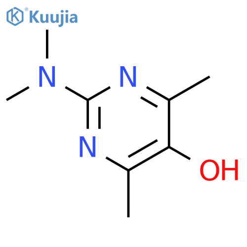 2-(dimethylamino)-4,6-dimethylpyrimidin-5-ol structure