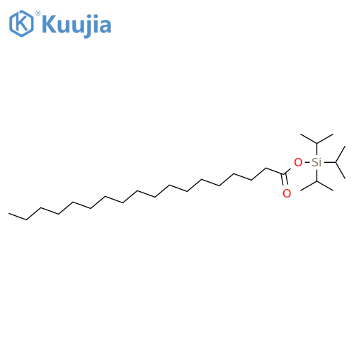 Octadecanoic acid, tris(1-methylethyl)silyl ester structure