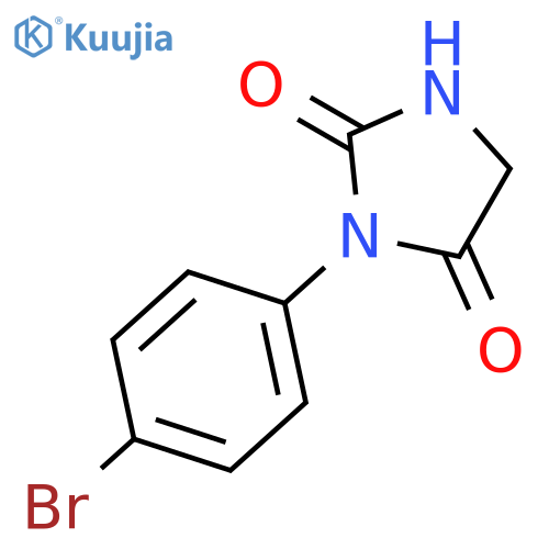 2,4-Imidazolidinedione, 3-(4-bromophenyl)- structure