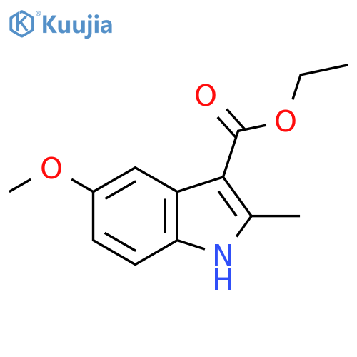 Ethyl 5-methoxy-2-methyl-1H-indole-3-carboxylate structure