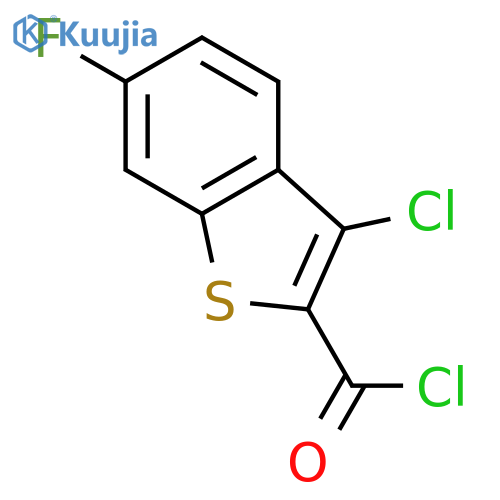 3-Chloro-6-FluorobenzoBThiophene-2-Carbonyl Chloride structure