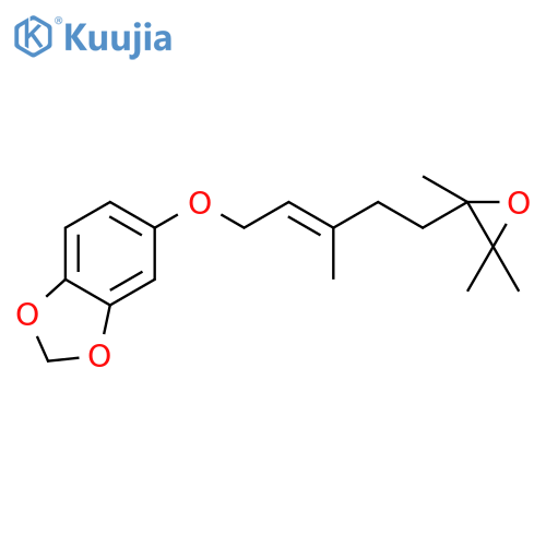 1,3-Benzodioxole, 5-[[3-methyl-5-(trimethyloxiranyl)-2-pentenyl]oxy]- structure