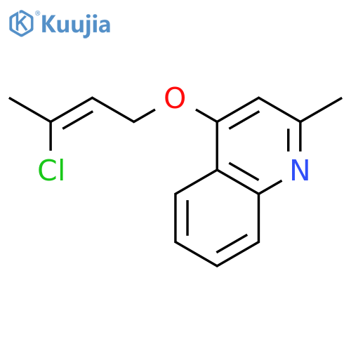 Quinoline, 4-[(3-chloro-2-butenyl)oxy]-2-methyl- structure