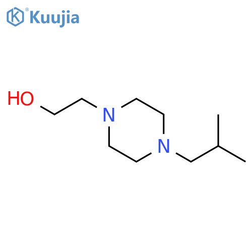 1-(2-Hydroxyethyl)-4-isobutyl-piperazine structure