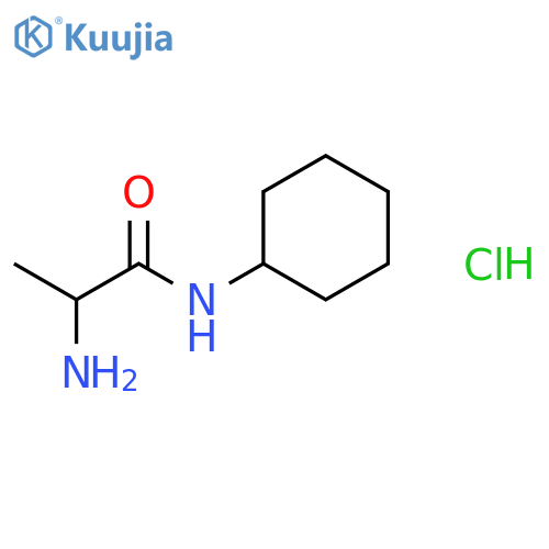 2-Amino-N-cyclohexylpropanamide hydrochloride structure