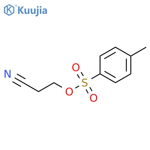 3-(4-methylbenzenesulfonyl)oxypropanenitrile structure