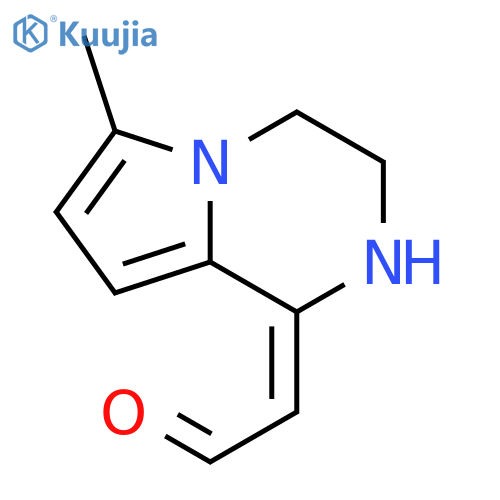 2-(3,4-dihydro-6-methylpyrrolo[1,2-a]pyrazin-1(2H)-ylidene)-Acetaldehyde structure