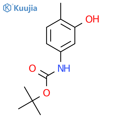 tert-Butyl (3-Hydroxy-4-methylphenyl)carbamate structure