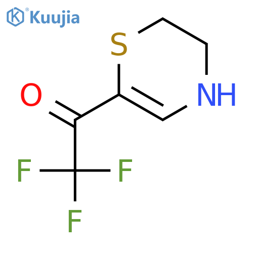 Ethanone, 1-(3,4-dihydro-2H-1,4-thiazin-6-yl)-2,2,2-trifluoro- (9CI) structure