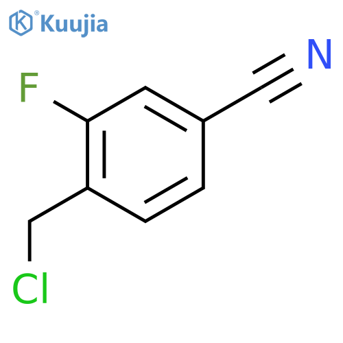 4-Chloromethyl-3-fluoro-benzonitrile structure