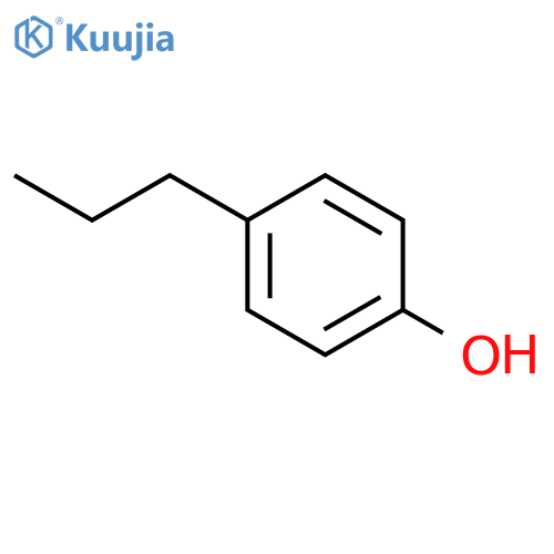 phenol, p-propyl-, structure
