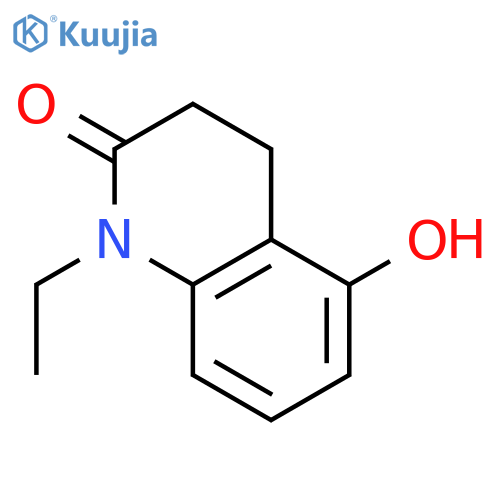 1-Ethyl-5-hydroxy-1,2,3,4-tetrahydroquinolin-2-one structure