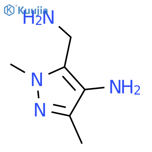 1H-Pyrazole-5-methanamine,4-amino-1,3-dimethyl- structure