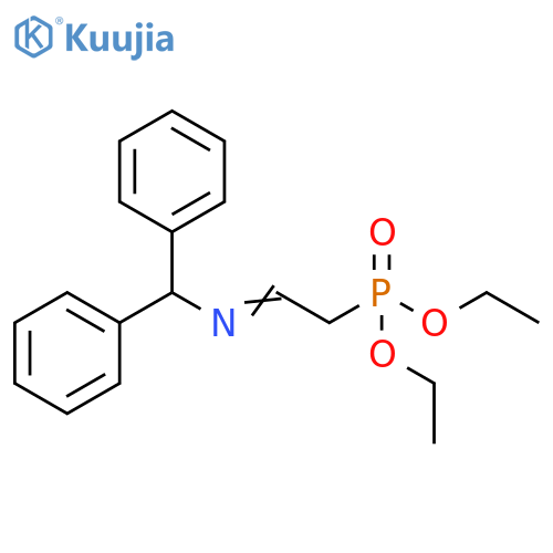 Phosphonic acid, [2-[(diphenylmethyl)imino]ethyl]-, diethyl ester structure