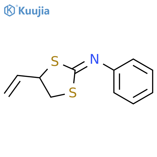 Benzenamine, N-(4-ethenyl-1,3-dithiolan-2-ylidene)- structure