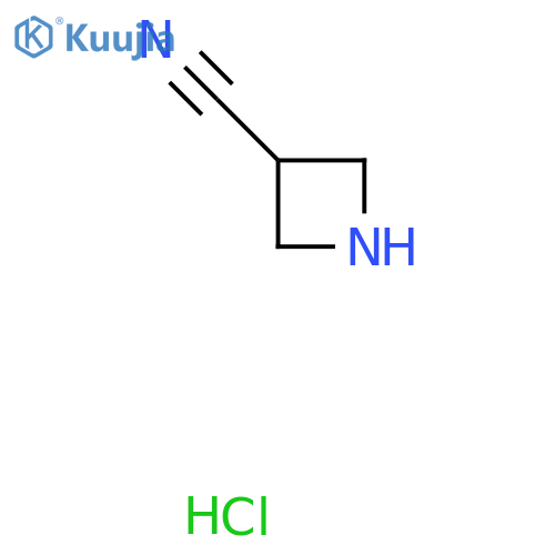 Azetidine-3-carbonitrile hydrochloride structure