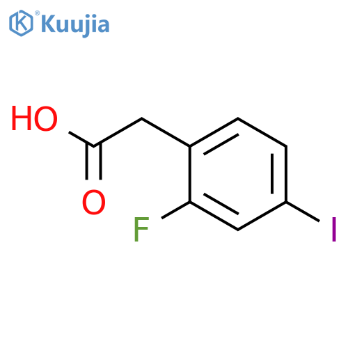 2-(2-fluoro-4-iodophenyl)acetic acid structure