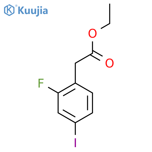 Ethyl 2-(2-fluoro-4-iodophenyl)acetate structure