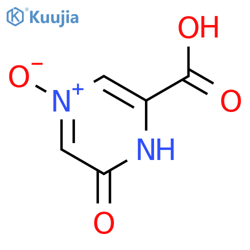 2-Pyrazinecarboxylicacid, 1,6-dihydro-6-oxo-, 4-oxide structure