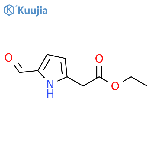5-formyl-1H-Pyrrole-2-acetic acid ethyl ester structure