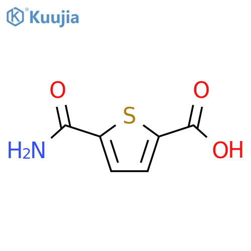 5-carbamoylthiophene-2-carboxylic acid structure